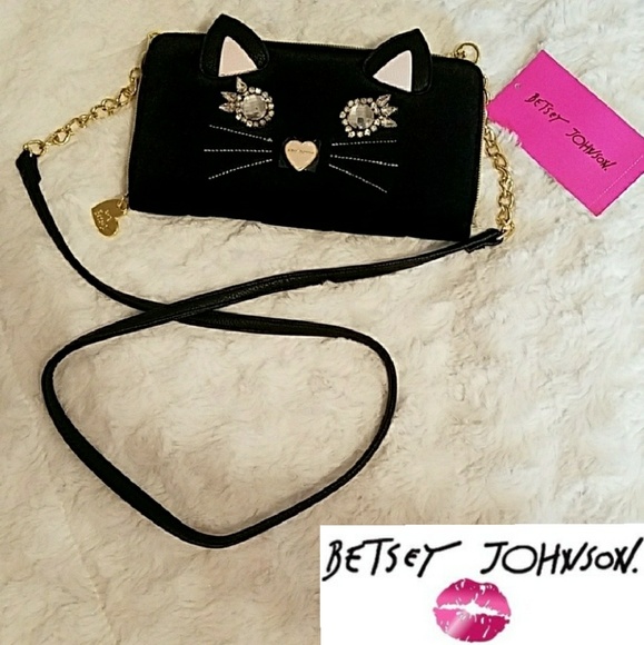 Betsey Johnson Handbags - 🌹NWT- BETSEY JOHNSON KITTY CAT BAG!